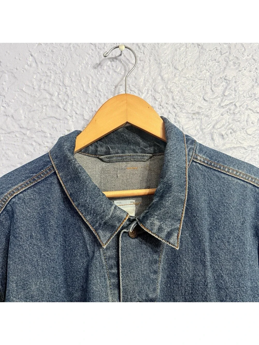 Levi Strauss Signature Men’s Trucker Jean Jacket Blue XL Button Front Pockets
